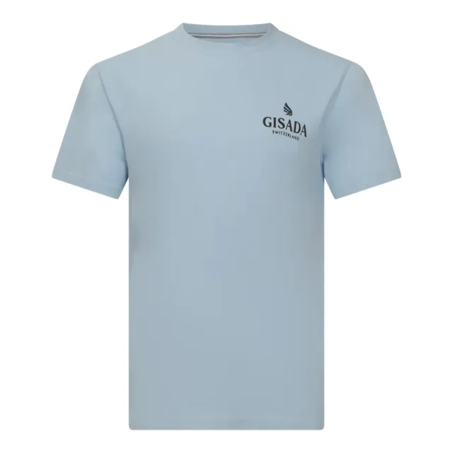 Gisada 1002 t-skjorte ice blue bomull herre