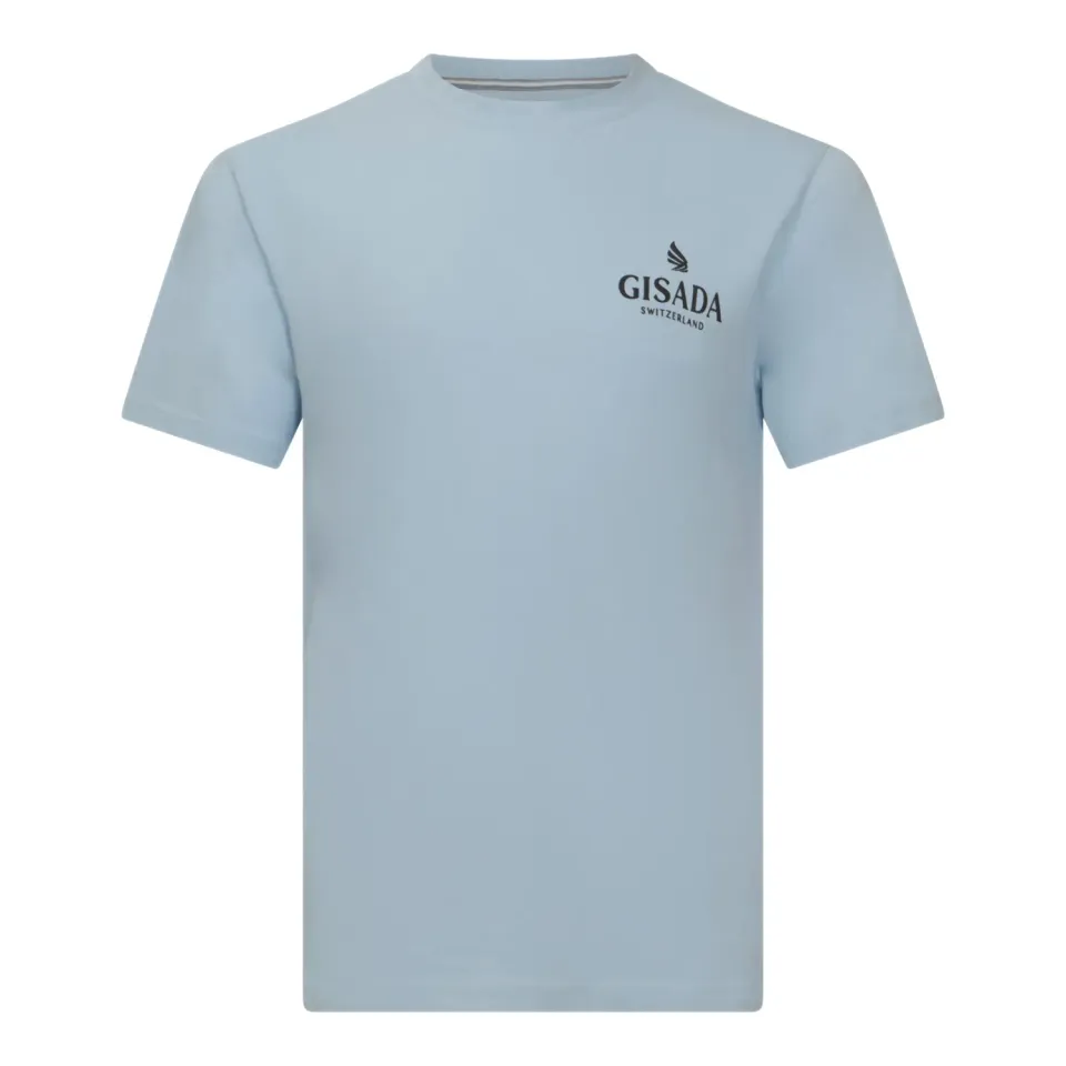 Gisada 1002 t-skjorte ice blue bomull herre