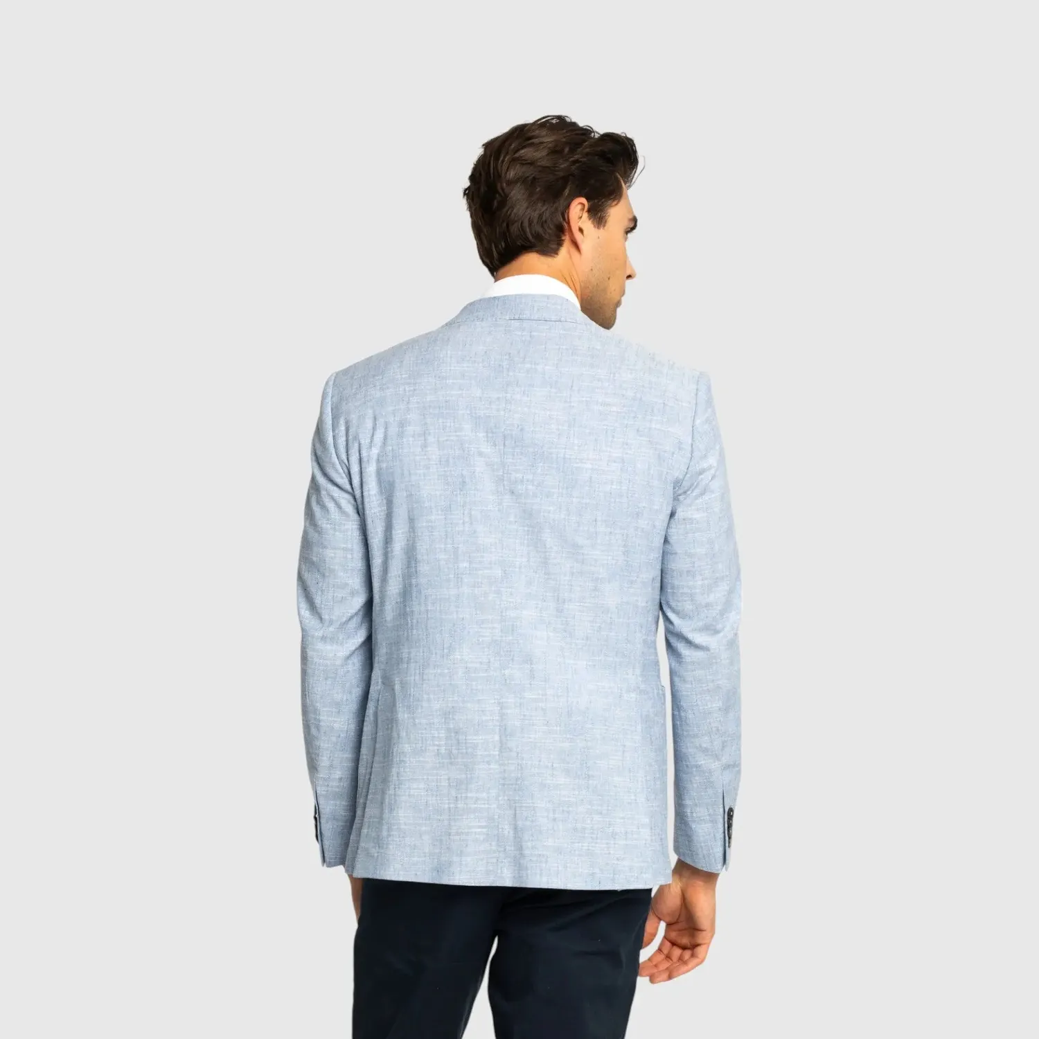 Gisada Tokyo Tweed blazer Ice Blue 50 lett lin