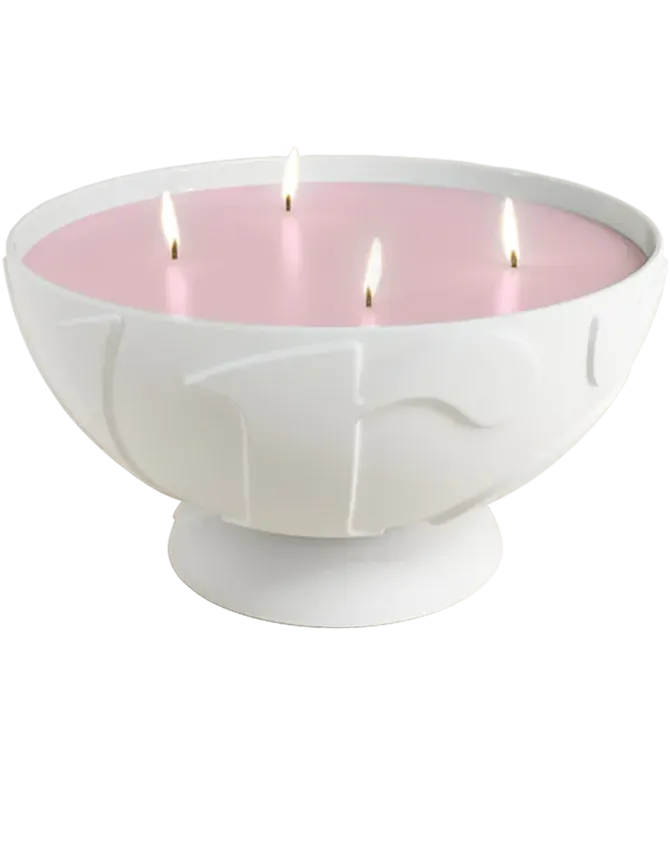 Vyrao Rose Marie Large duftlys porselen blomstret