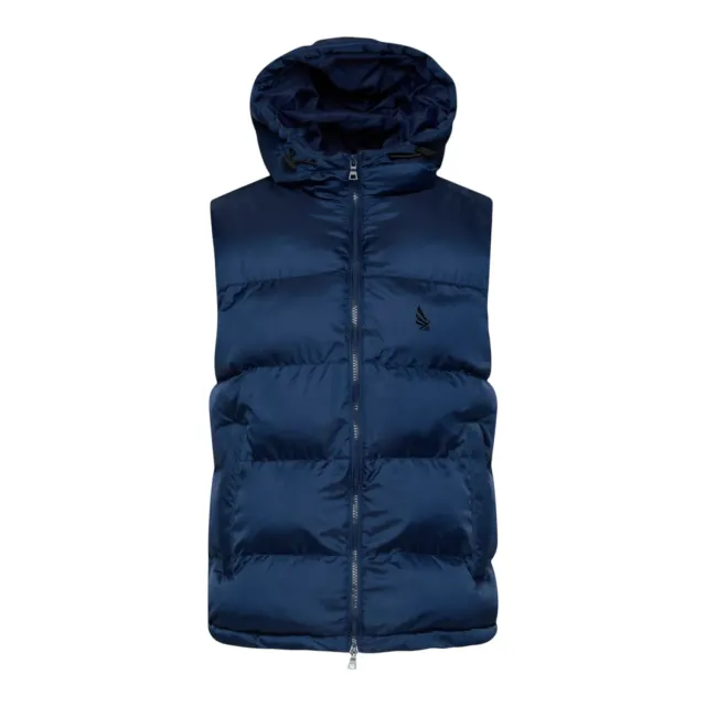 Gisada 1312 puffervest Navy quiltet nylon
