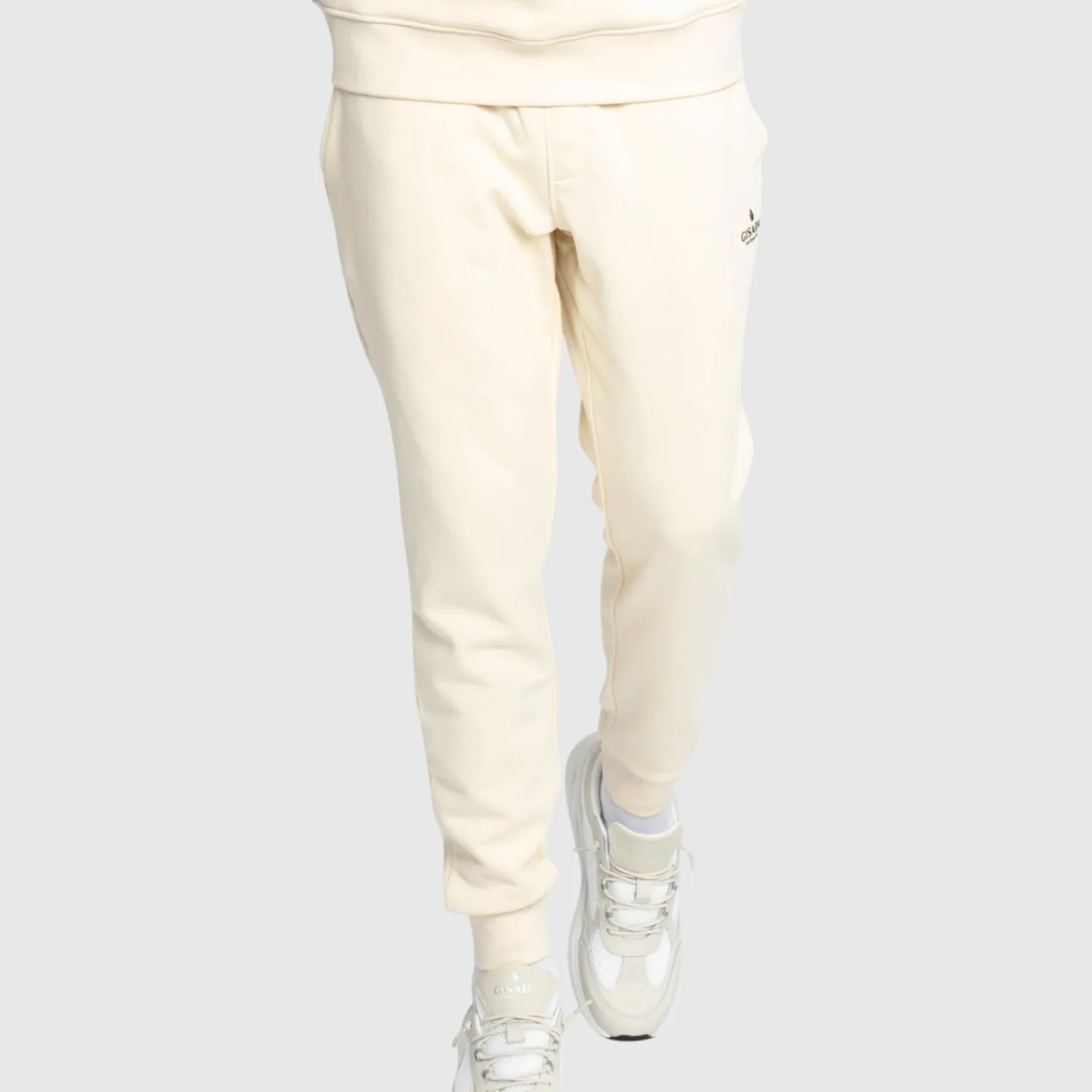 Gisada Regular Fit joggebukse beige bomull
