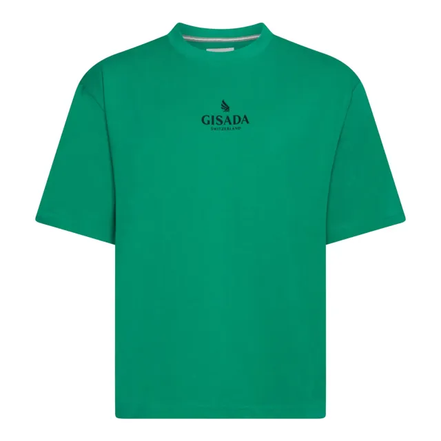 Gisada Oversized T-skjorte emerald green bomull