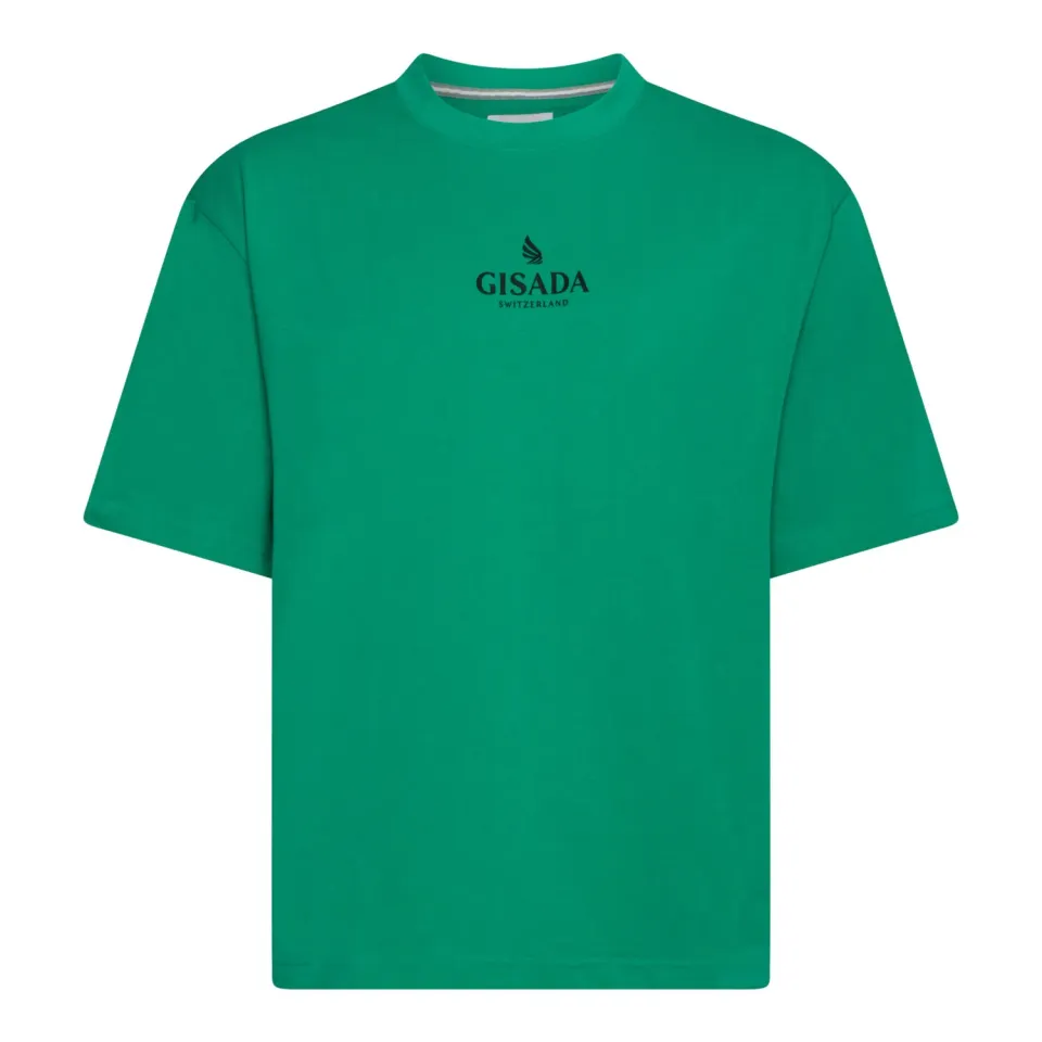 Gisada Oversized T-skjorte emerald green bomull