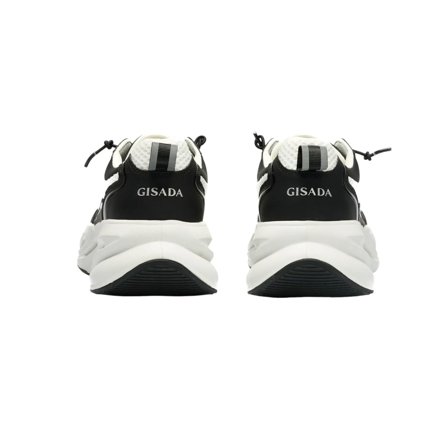 Gisada Runner sneakers svart-hvit skinn 40-46