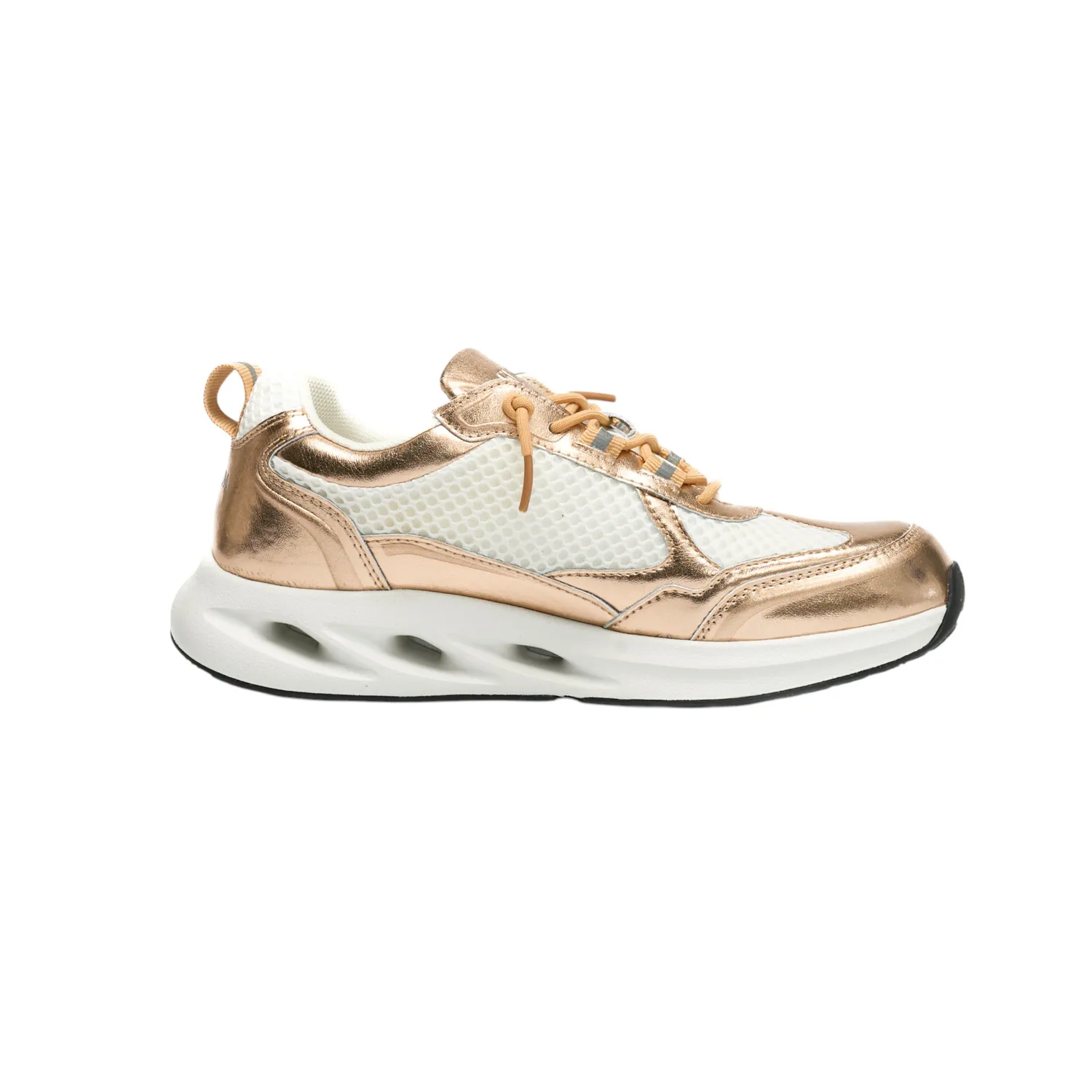 Gisada 16001 Runner Bicolor sneakers gold rose lær