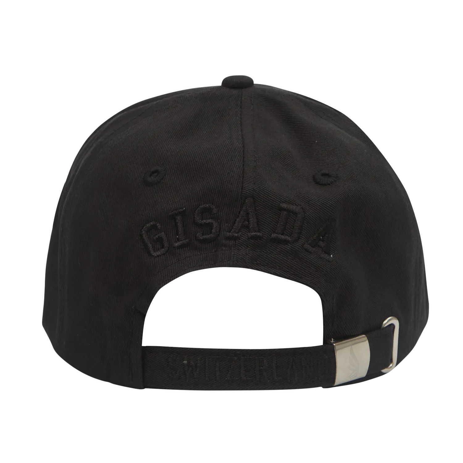 Gisada 8004 caps svart brodert G bomullstwill
