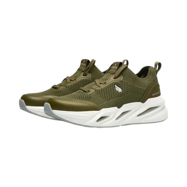 Gisada Knit Runner High sneakers army pustende mesh