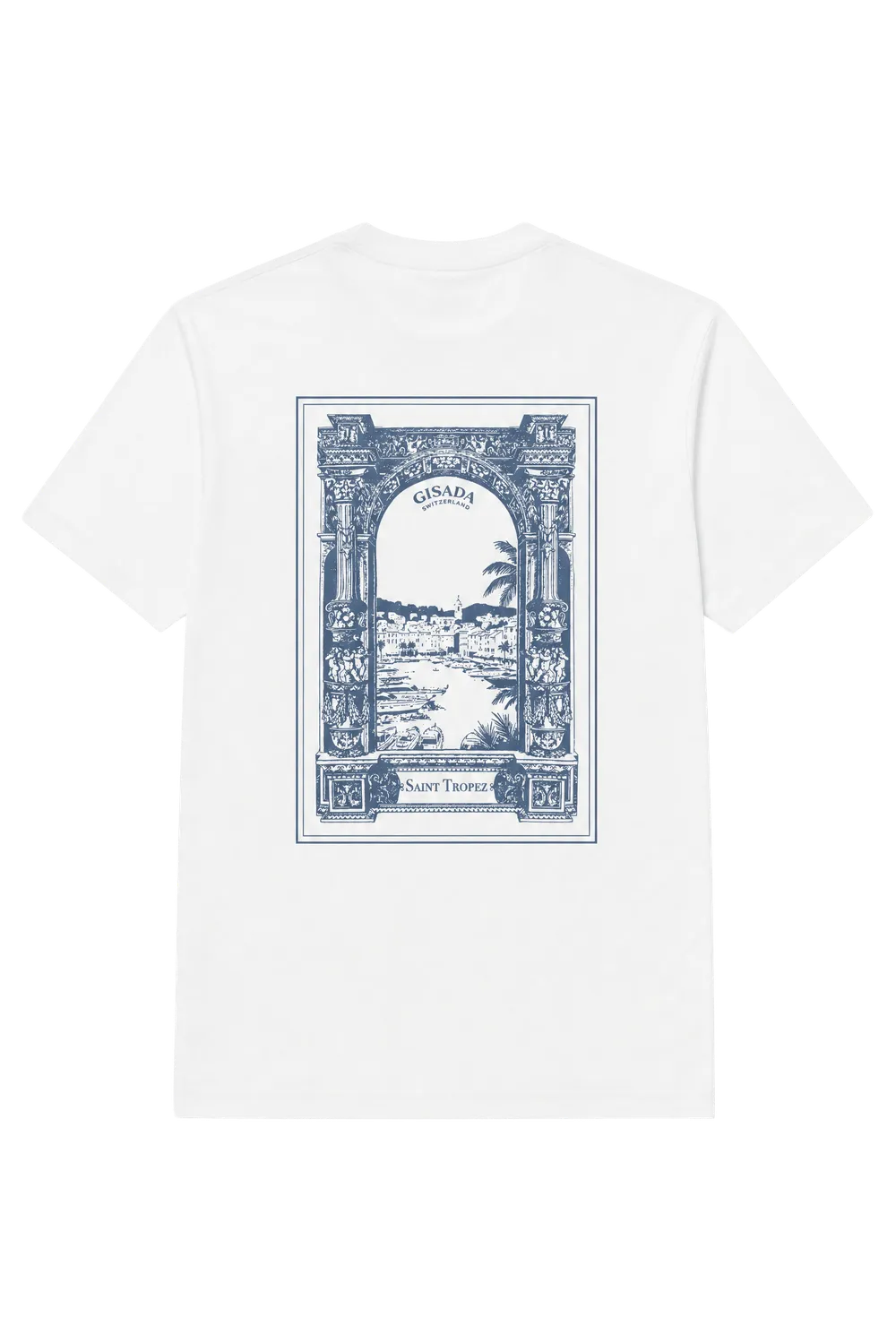 Gisada 1017 T-skjorte hvit unisex bomull