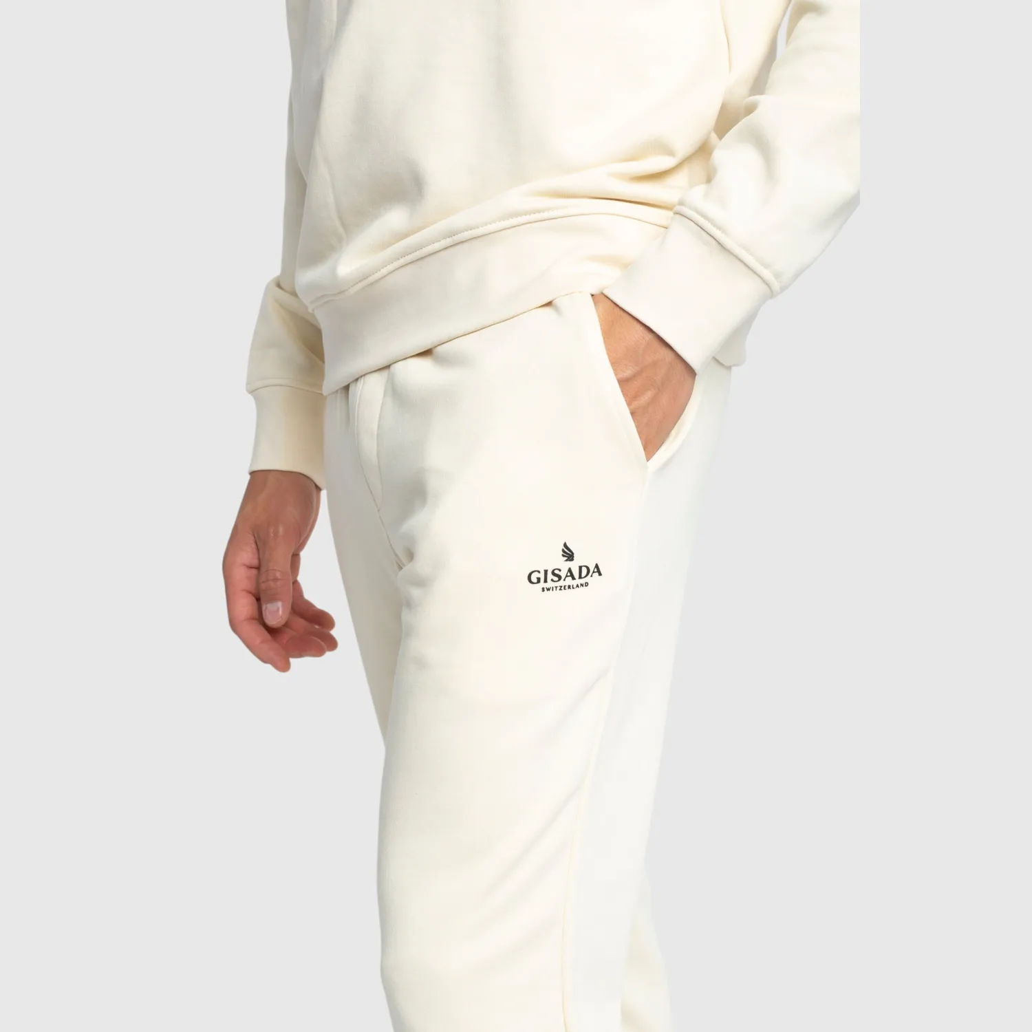 Gisada Regular Fit joggebukse beige bomull