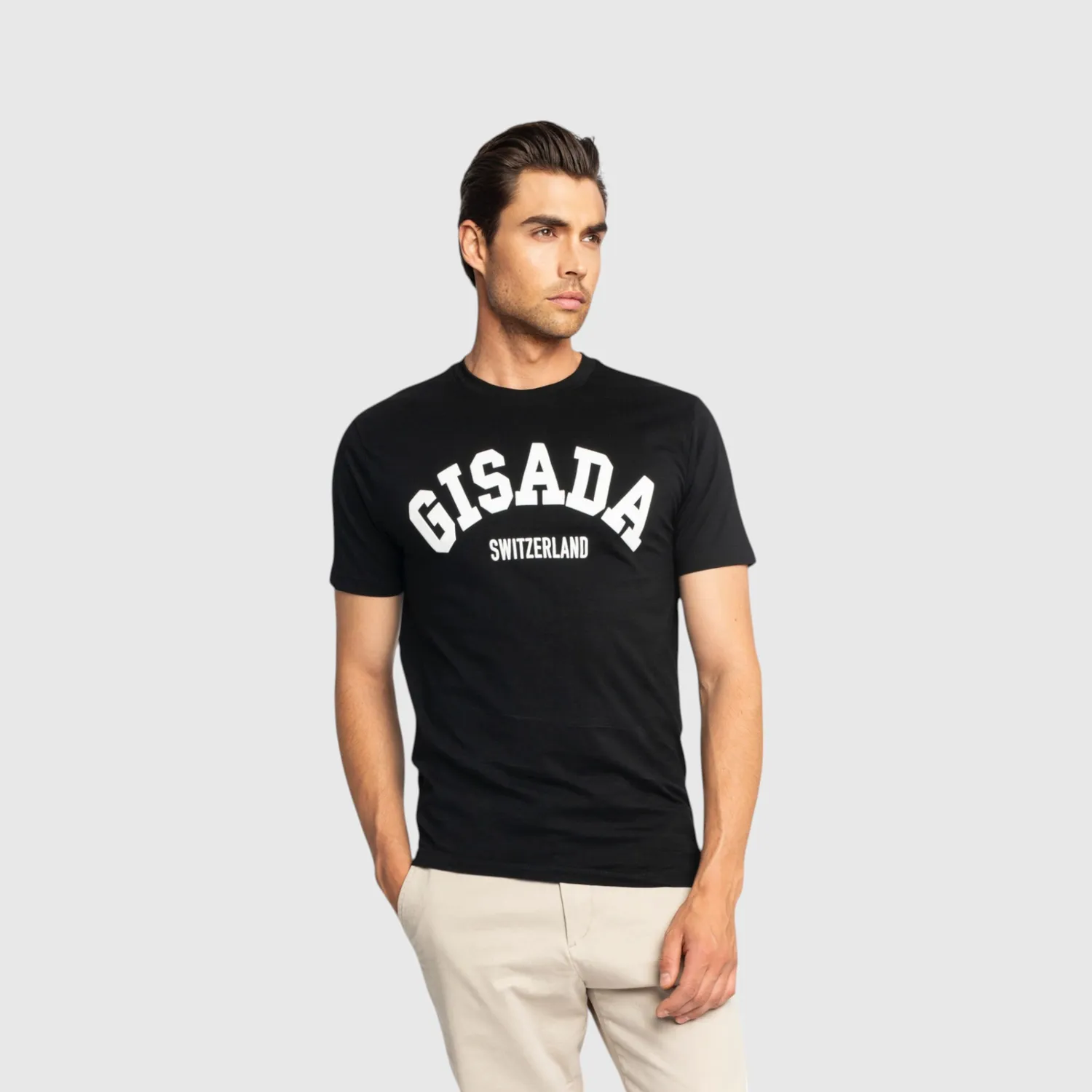 Gisada 1006 T-skjorte svart oversized herre