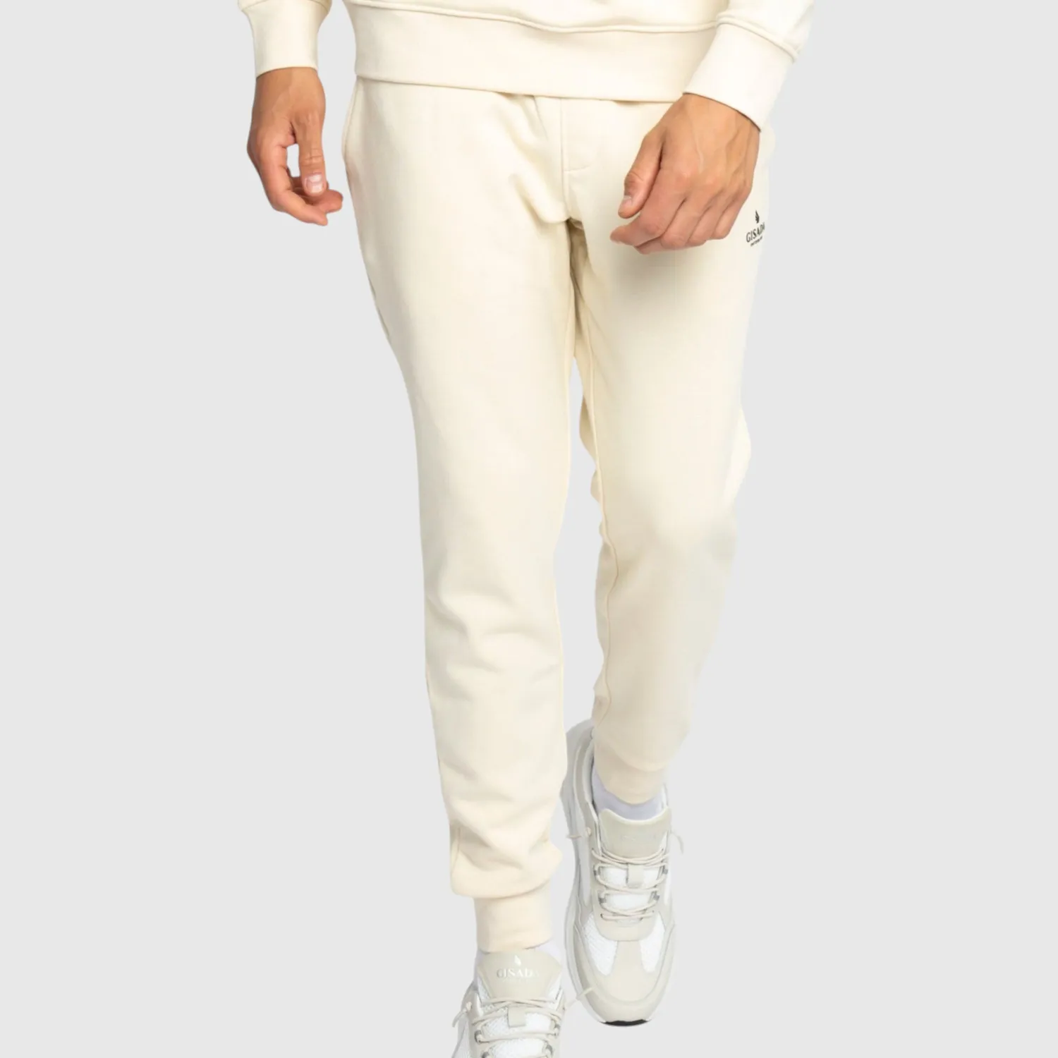 Gisada Regular Fit joggebukse beige bomull