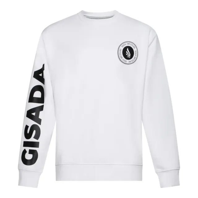 Gisada Rio 3002 sweatshirt hvit melloms bomull