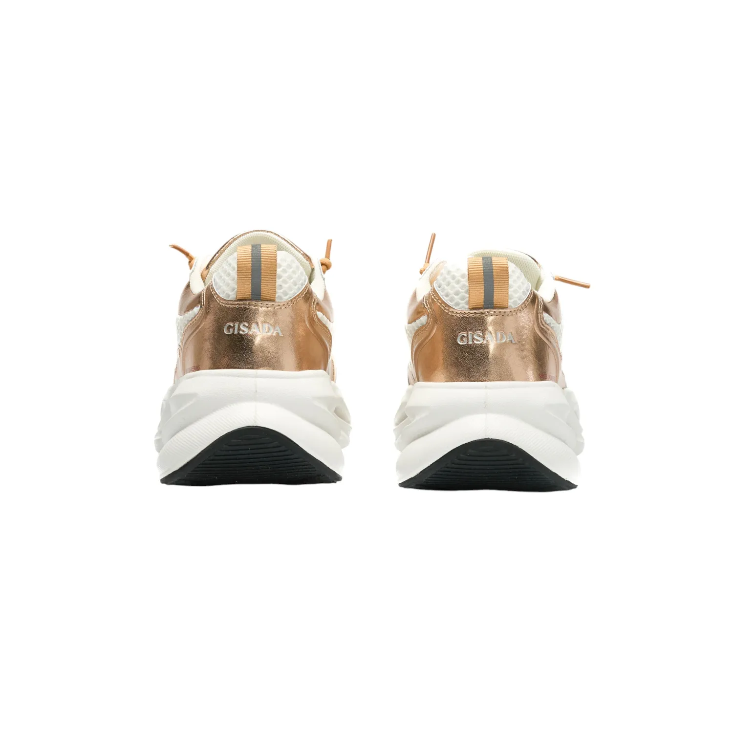 Gisada Runner Bicolor High sneakers Gold Rose White