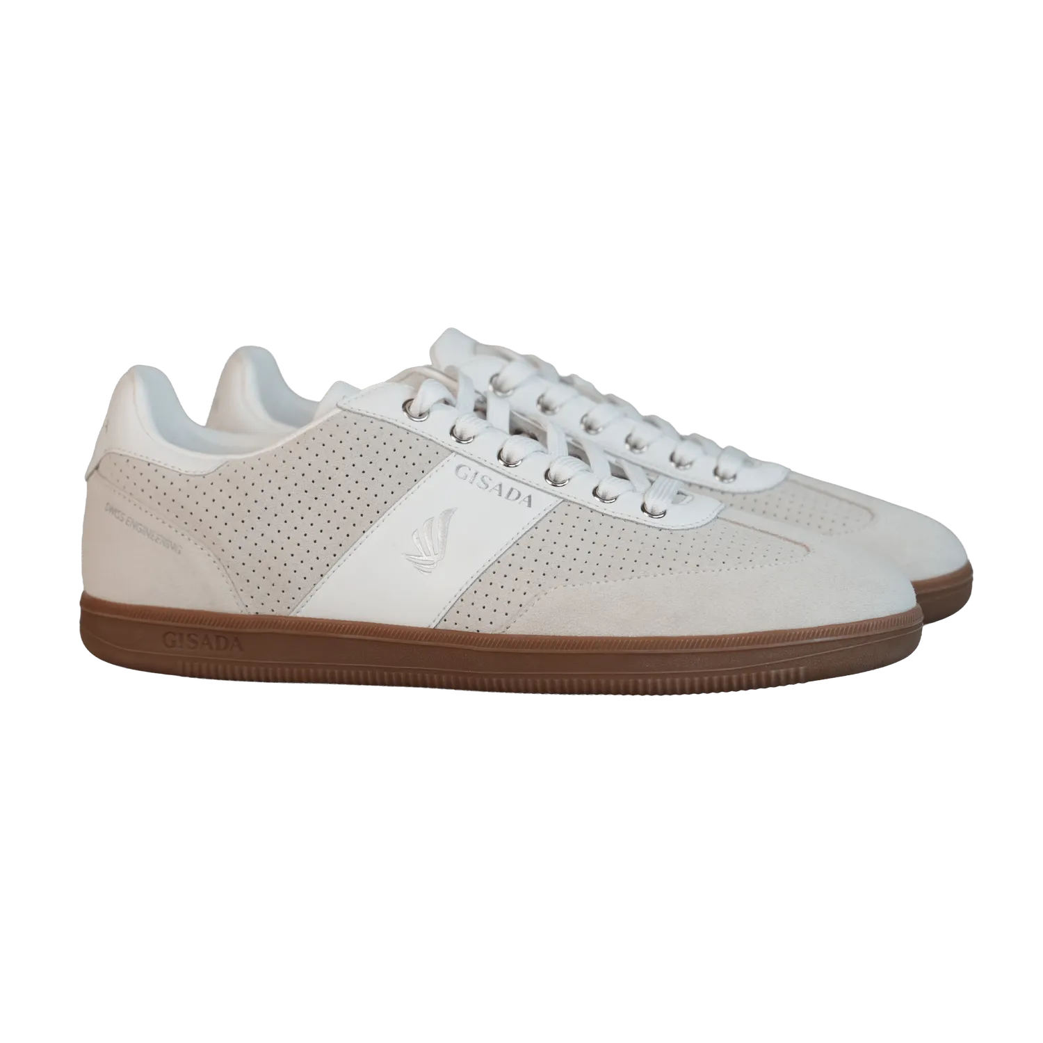 Gisada 17004 V05 sneakers hvit semsket skinn