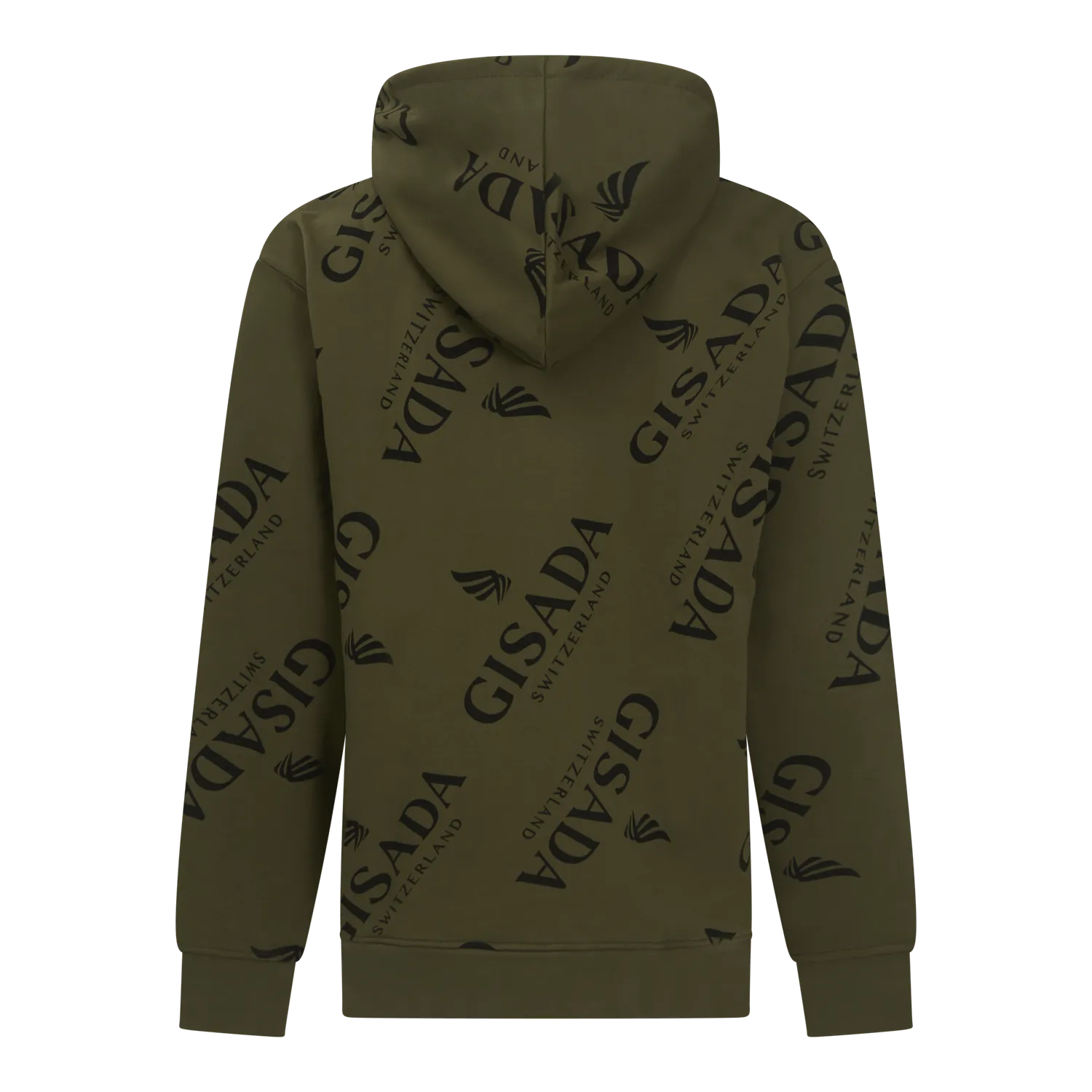 Gisada Regular Fit hoodie Dark Olive L logomønster