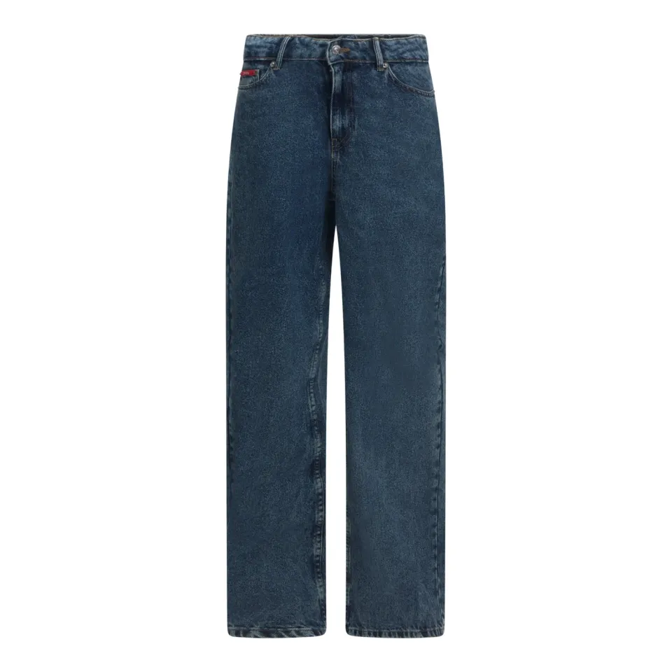 Gisada Wide Leg Denim Jeans Inside Label jeans snow blue