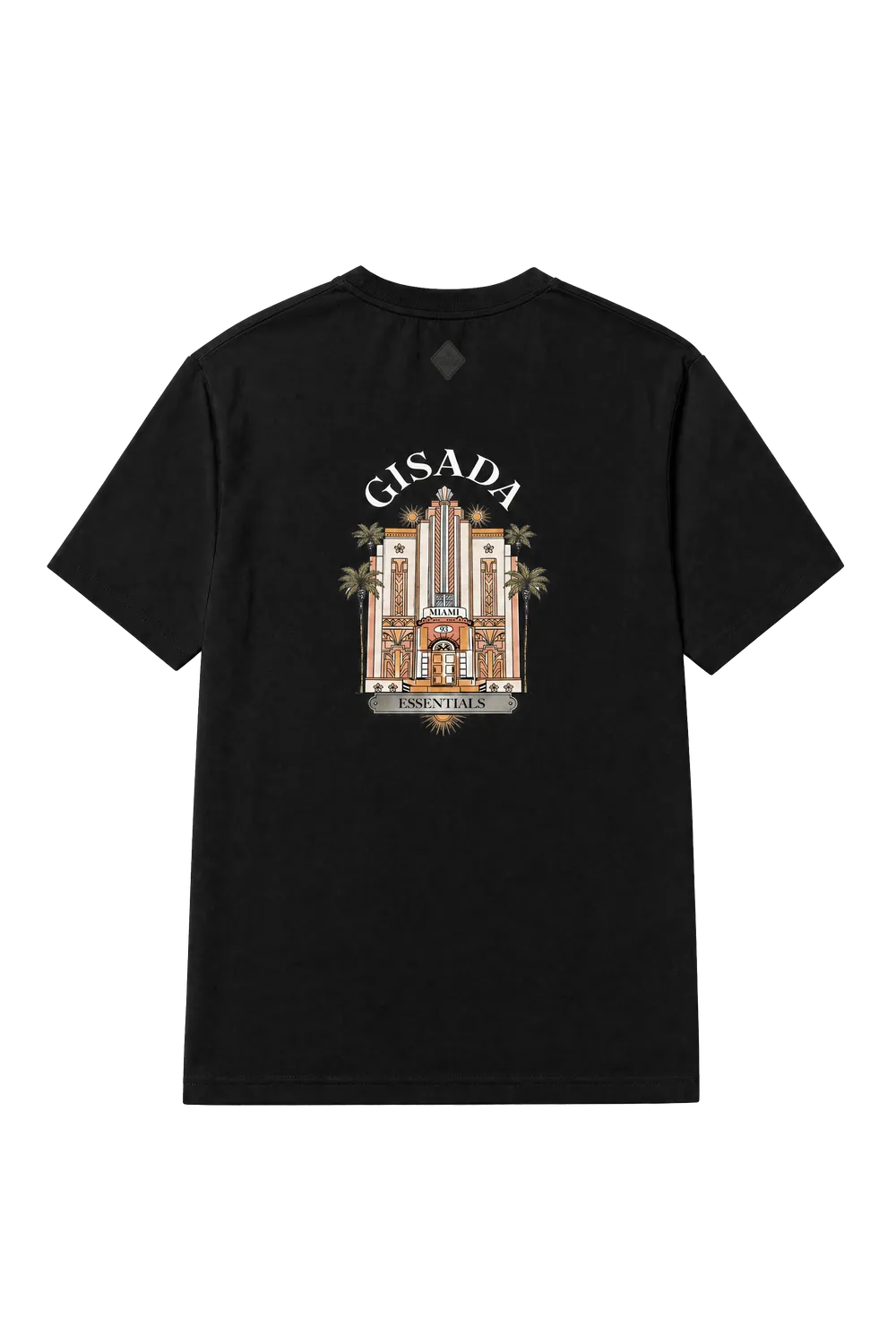 Gisada 1015 t-skjorte svart unisex bomull