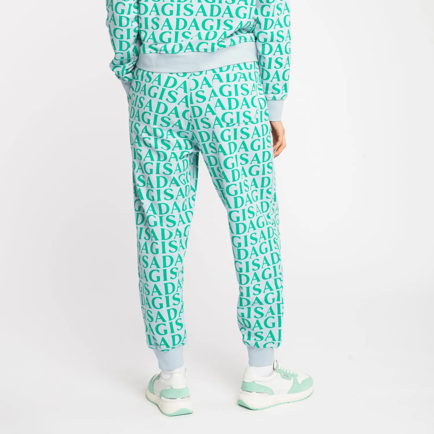 Gisada 7001 jogger ice blue regular fit print