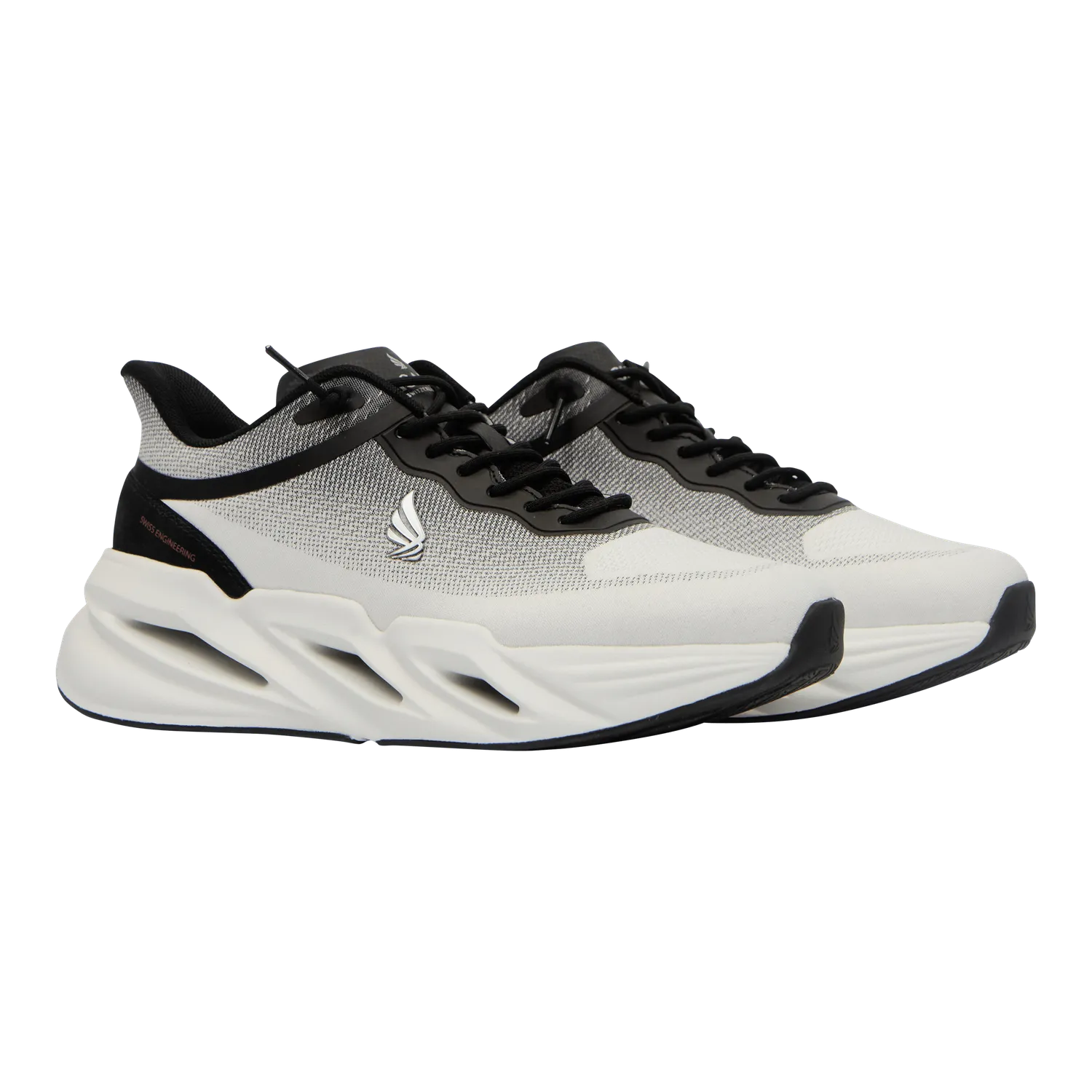 Gisada Runner high-top sneakers hvit/svart tekstil
