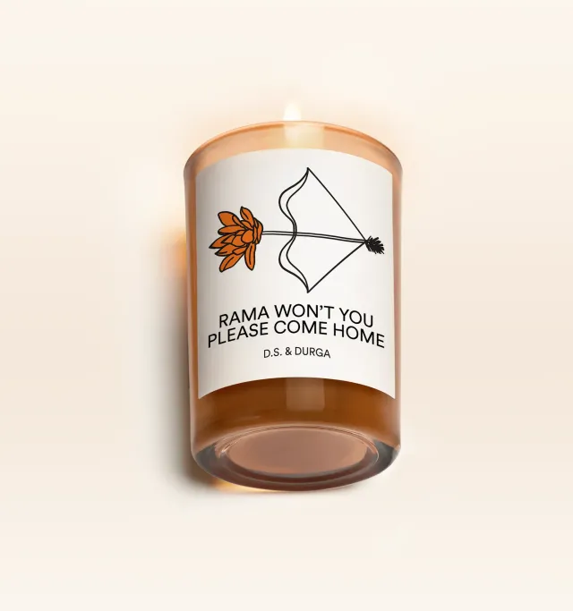 D.S. & Durga Rama Won't You Please Come Home duftlys 7 oz hvit floral
