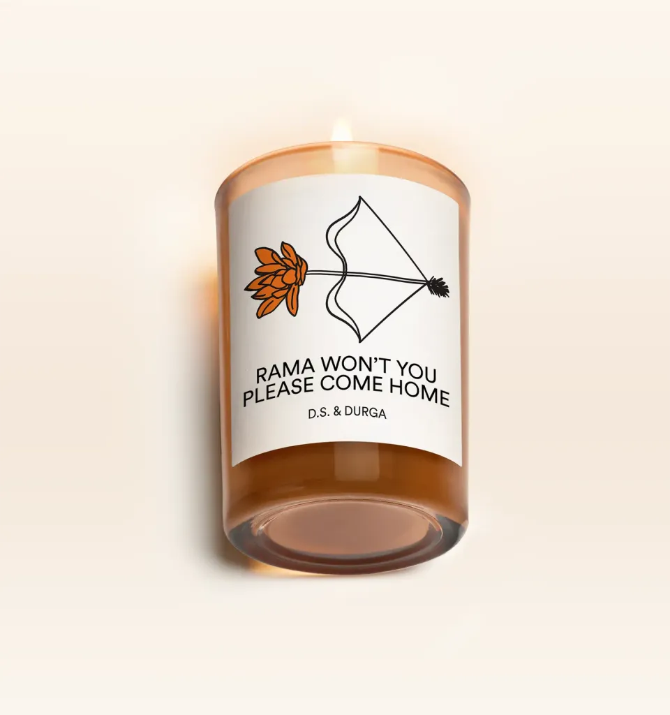 D.S. & Durga Rama Won't You Please Come Home duftlys 7 oz hvit floral