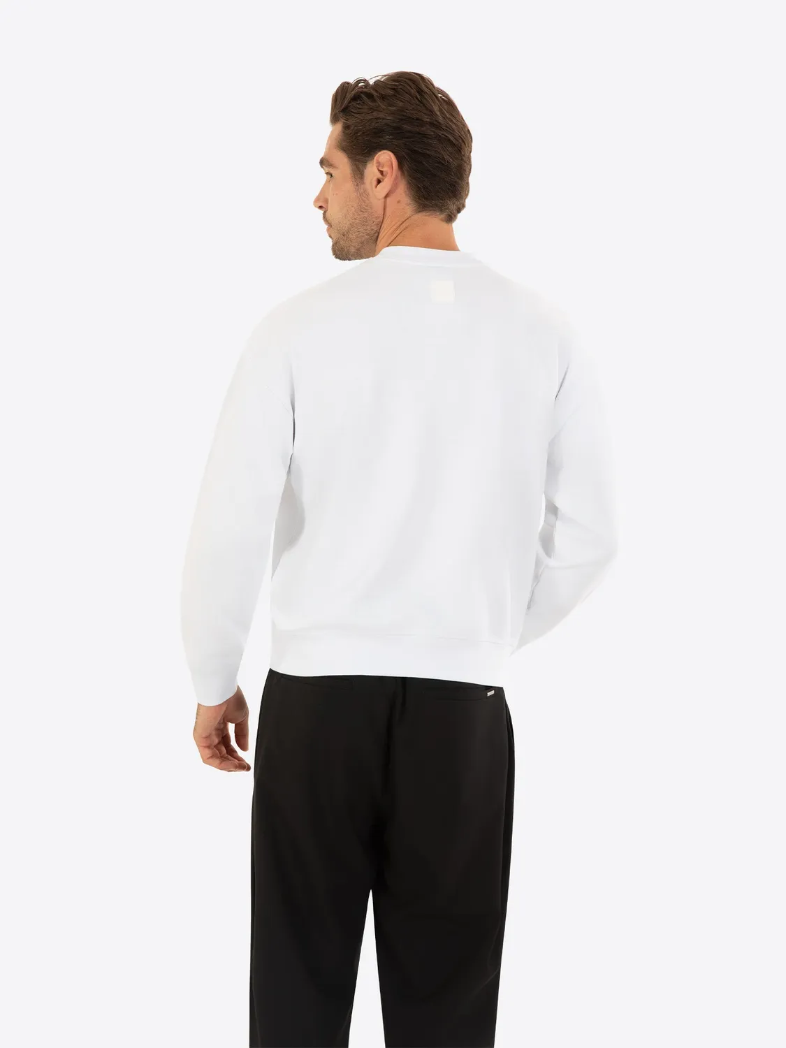 Gisada 3013 sweatshirt hvit Capri bomull herre