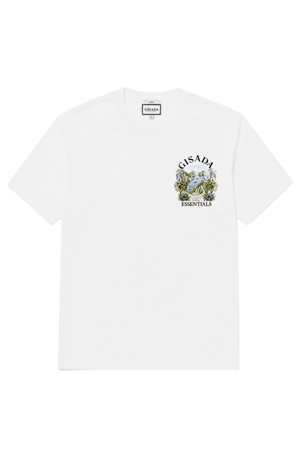 Gisada 1016 T-skjorte White unisex hvit bomull