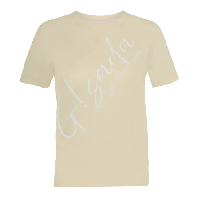 Gisada 5003 t-skjorte beige dame bomull