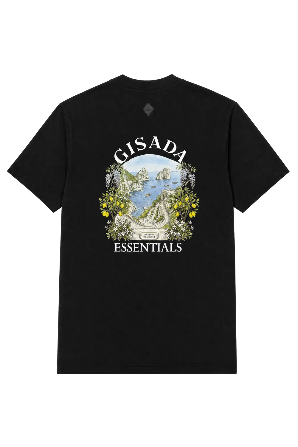 Gisada 1016 t-skjorte Black bomullsunisex