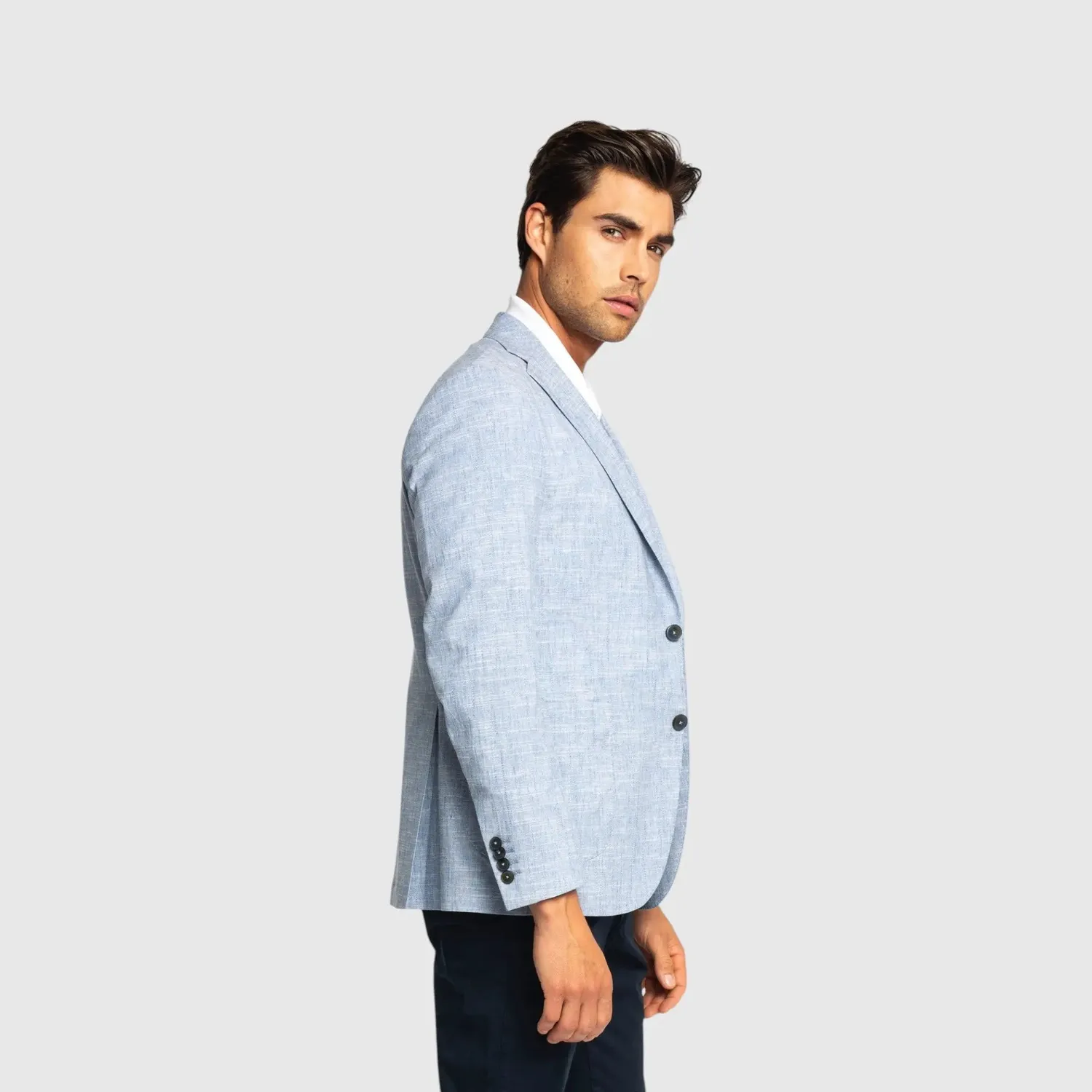 Gisada Tokyo Tweed blazer Ice Blue 50 lett lin