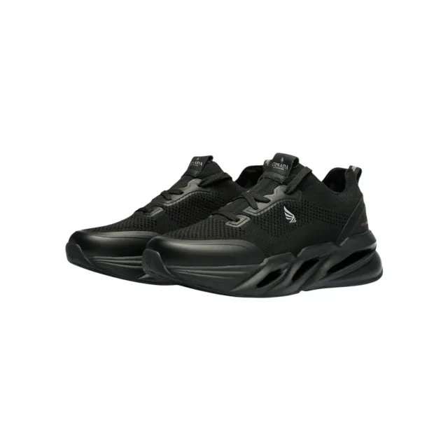 Gisada Knit Runner High joggesko svart – mesh