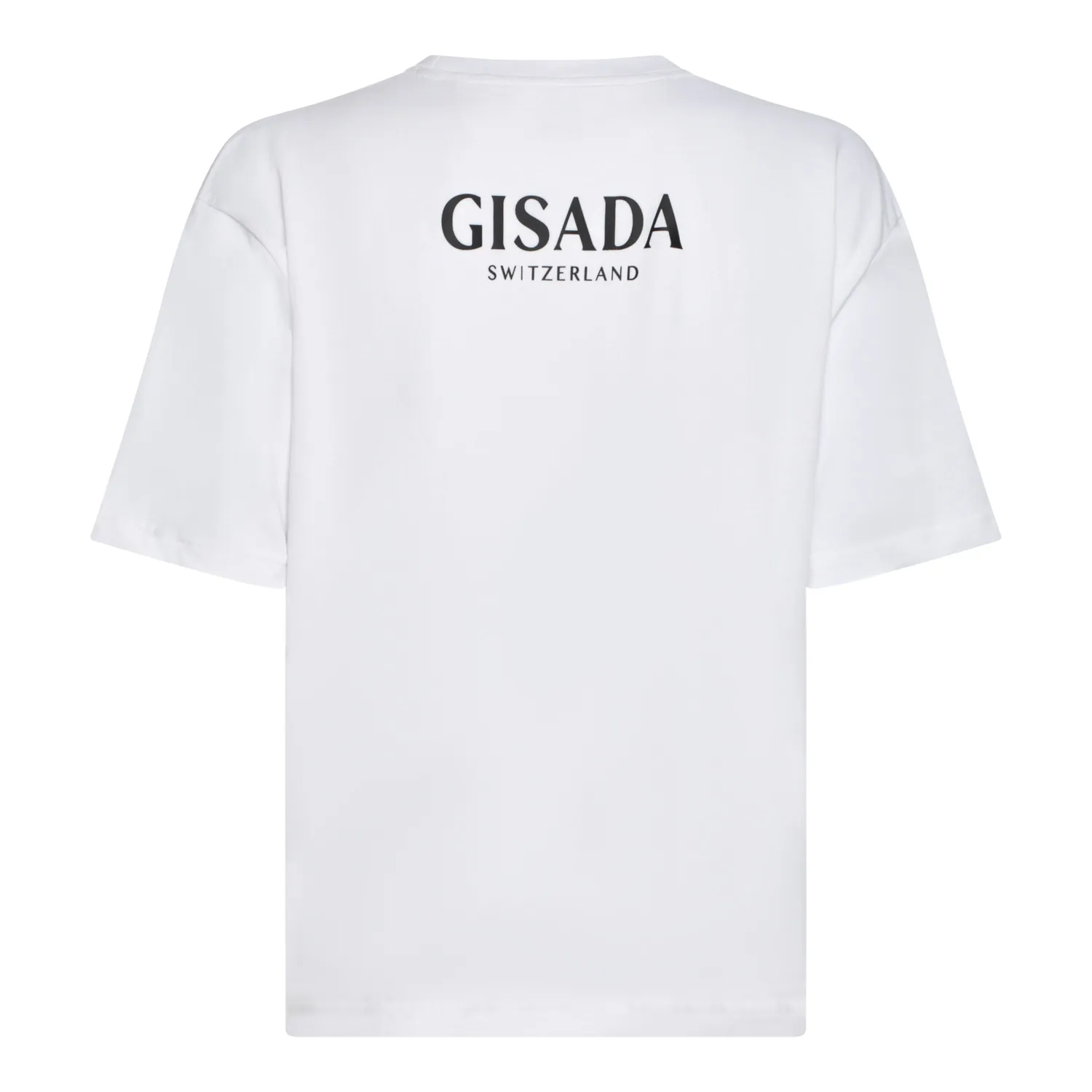 Gisada Chicago 1011 oversized t-skjorte hvit tung bomull