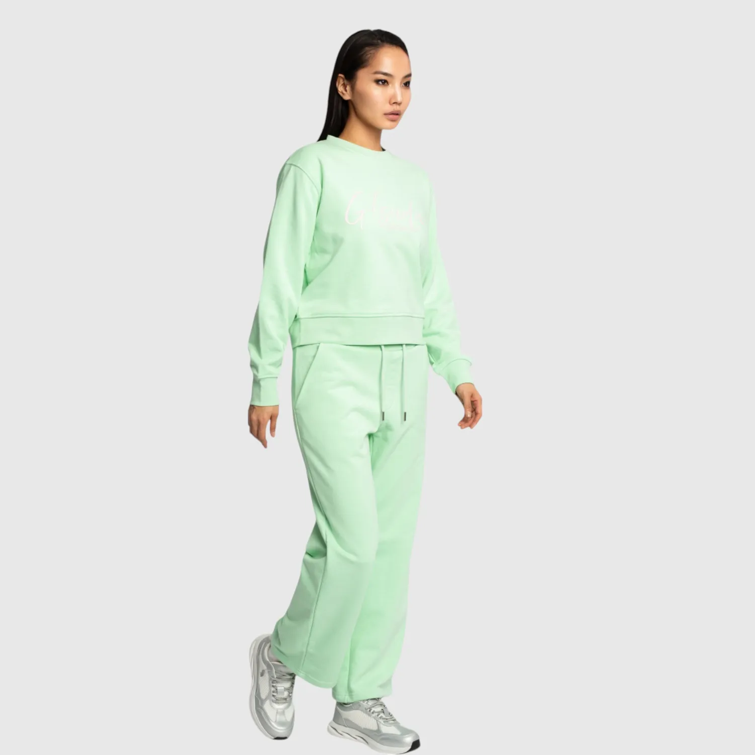 Gisada 6000 sweatshirt mint bomullsblanding cropped
