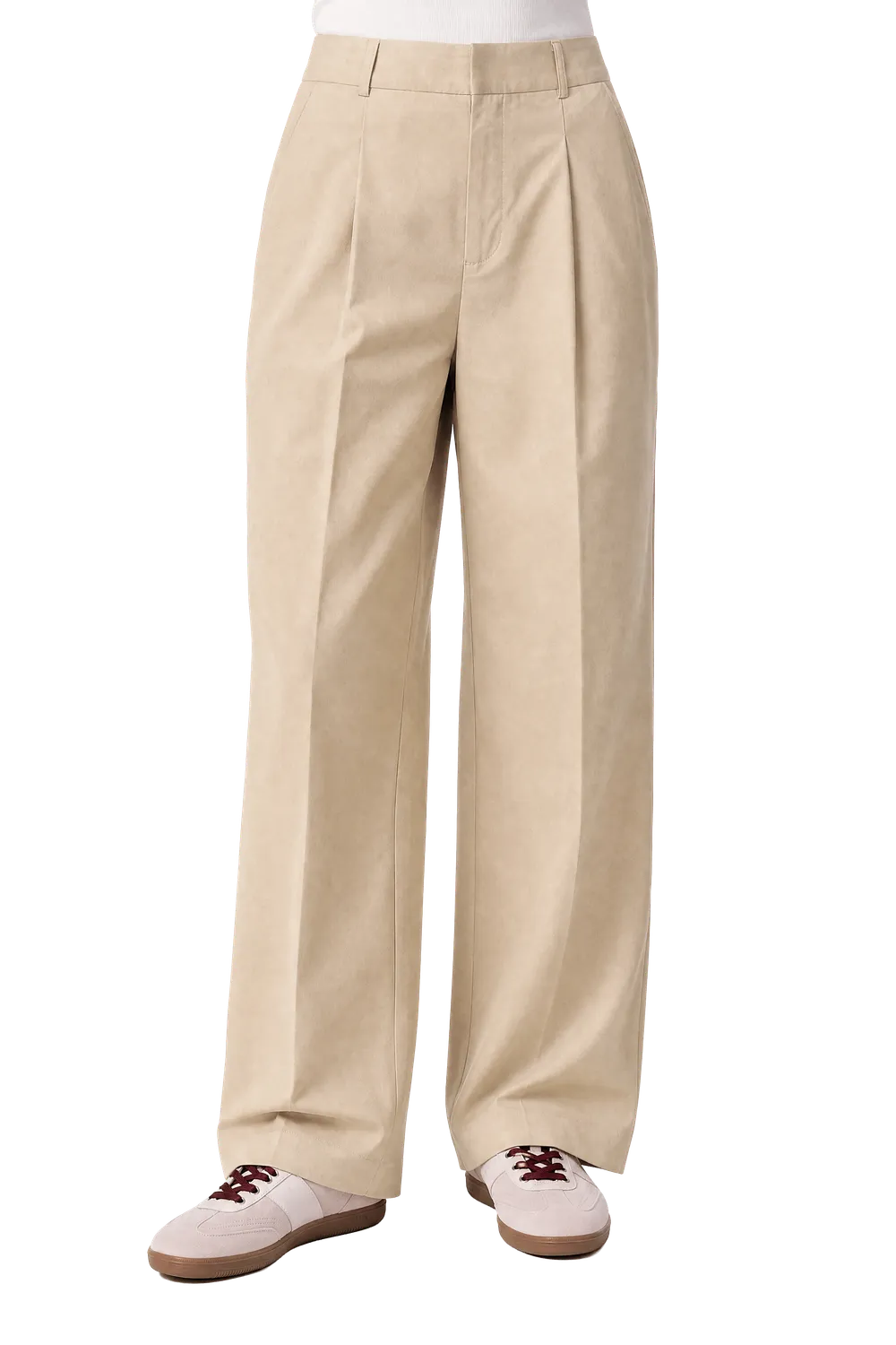 Gisada 1413 bukse beige med enkel legg