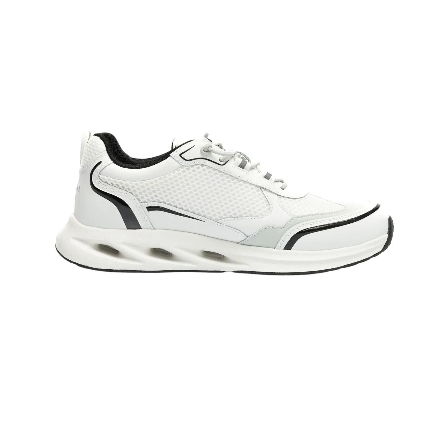 Gisada Runner 16000 sneakers hvit grå svart pustende