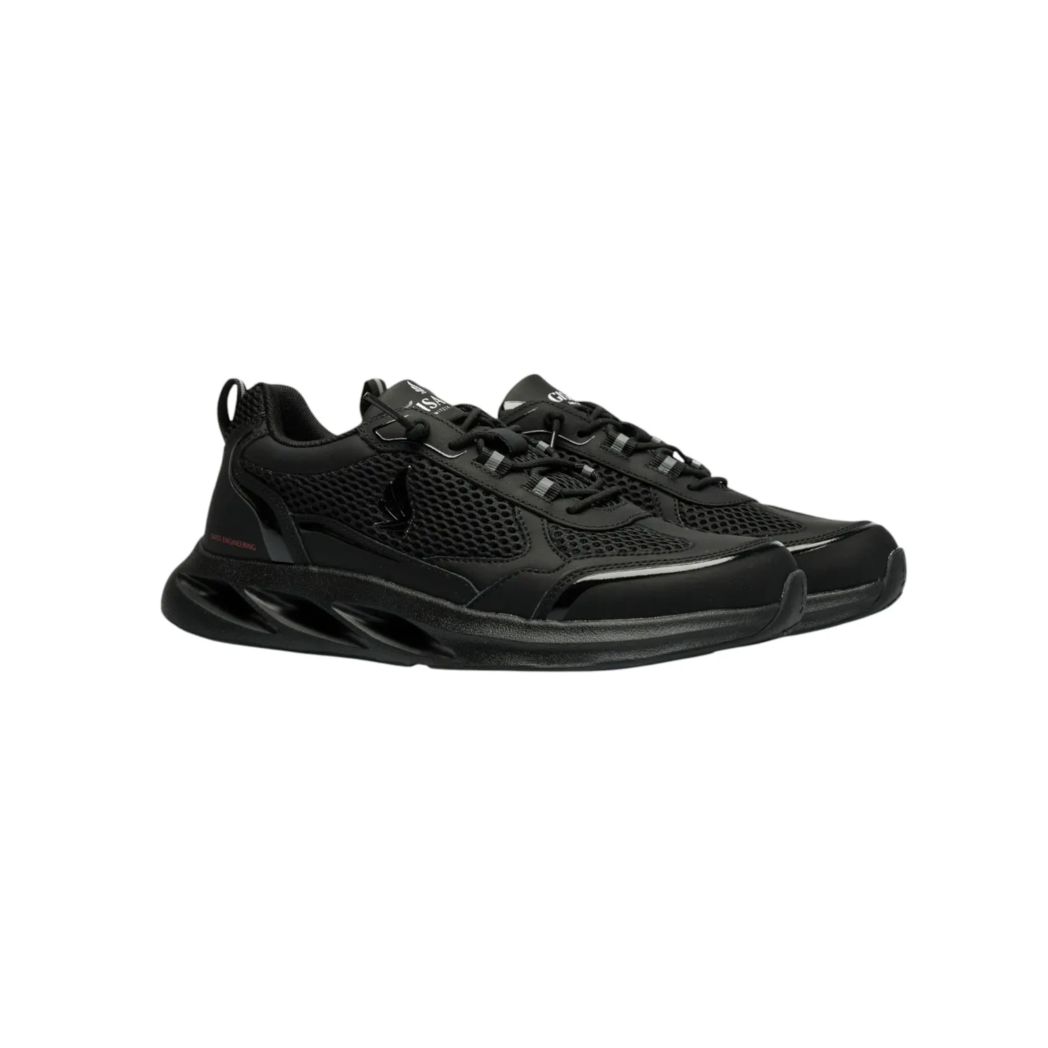 Gisada Runner Low sneakers svart pustende mesh