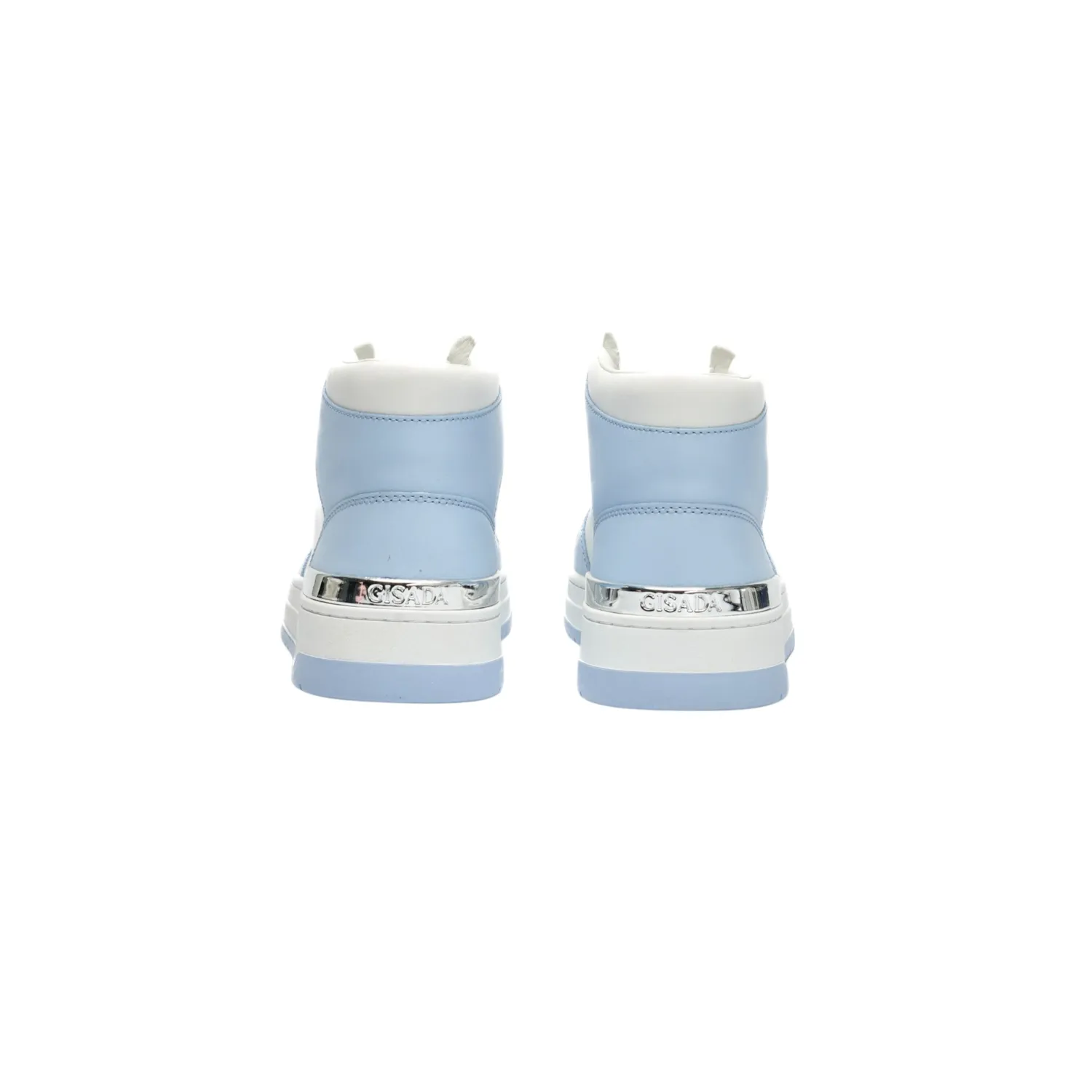 Gisada Trainer mid-top sneakers ice blue skinn