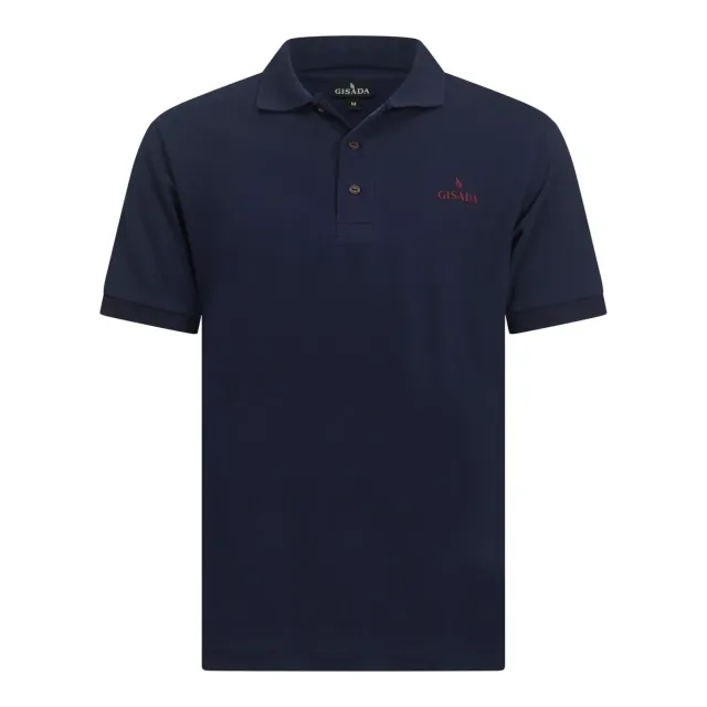 Gisada 2008 polo navy bomull herre