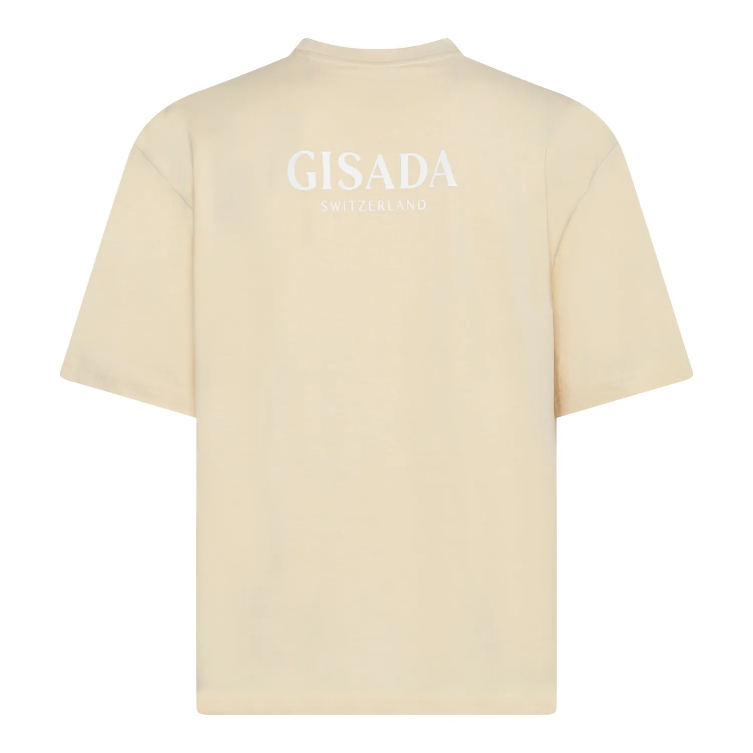 Gisada Oversized t-skjorte beige tung bomull
