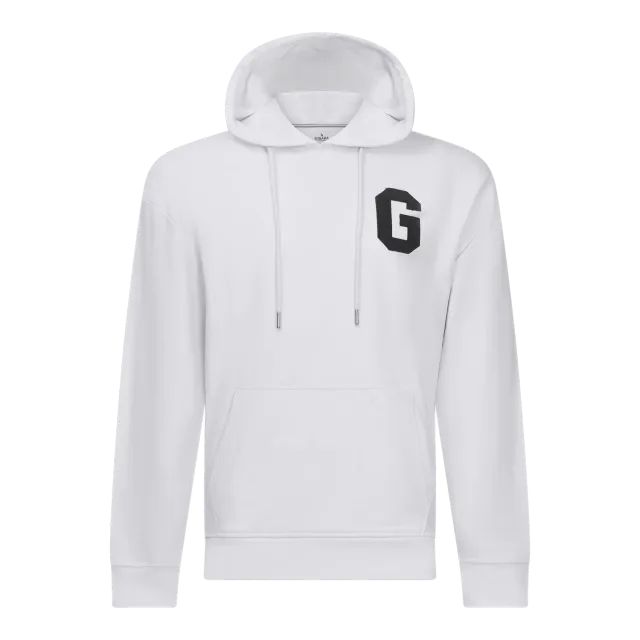 Gisada 3006 hettegenser hvit patch bomull