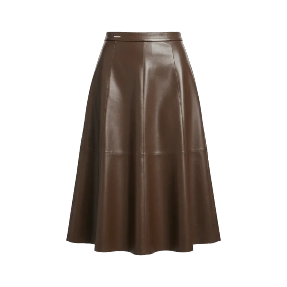 Gisada 1614 skjørt Brown skinn A-linje