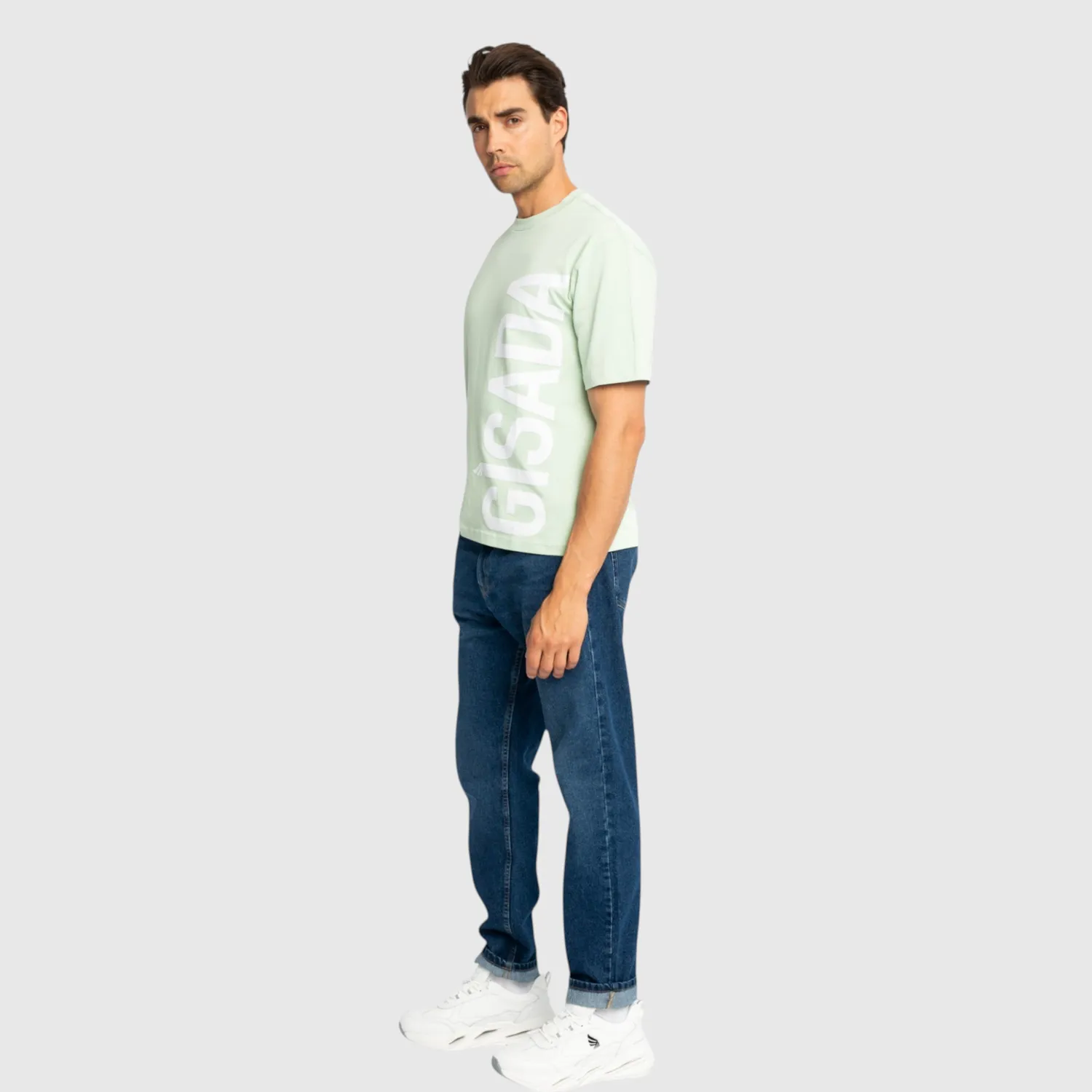 Gisada Chicago 1010 t-skjorte mint oversized flock