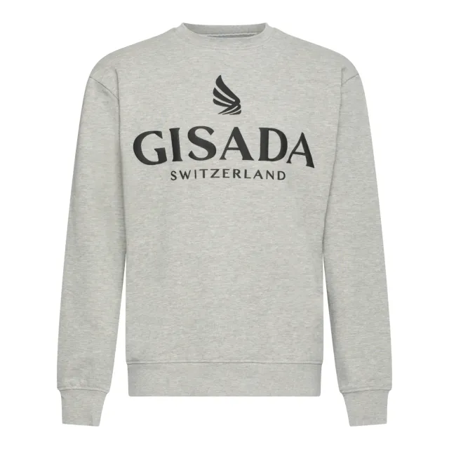 Gisada 3000 sweatshirt grå puff-print herre