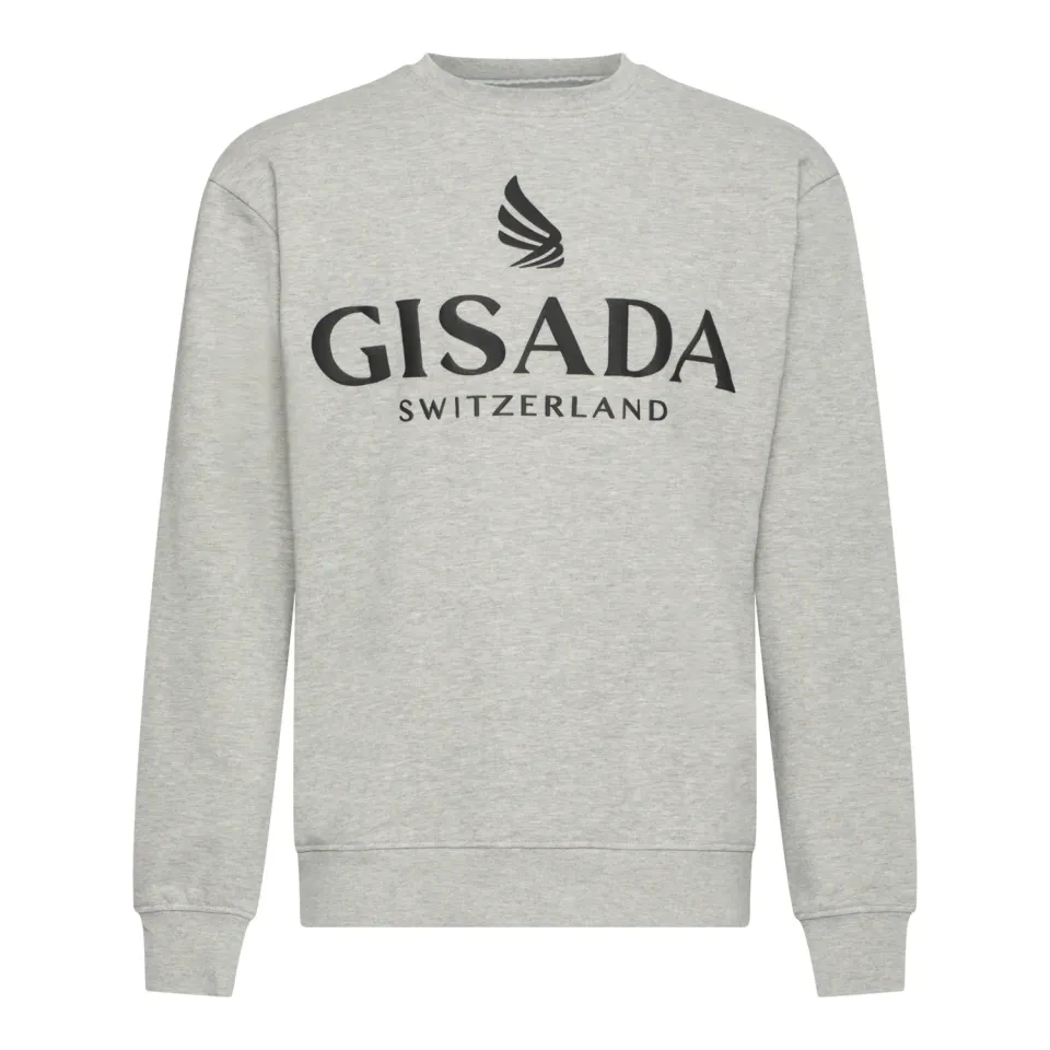 Gisada 3000 sweatshirt grå puff-print herre