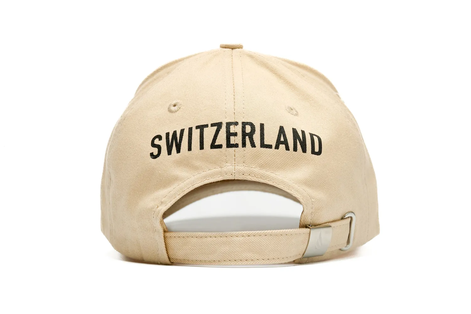 Cotton Twill Baseball Cap Gisada College Digital Print caps beige