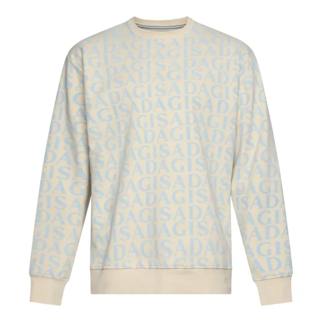 Gisada Rio 3004 sweatshirt beige allover-print