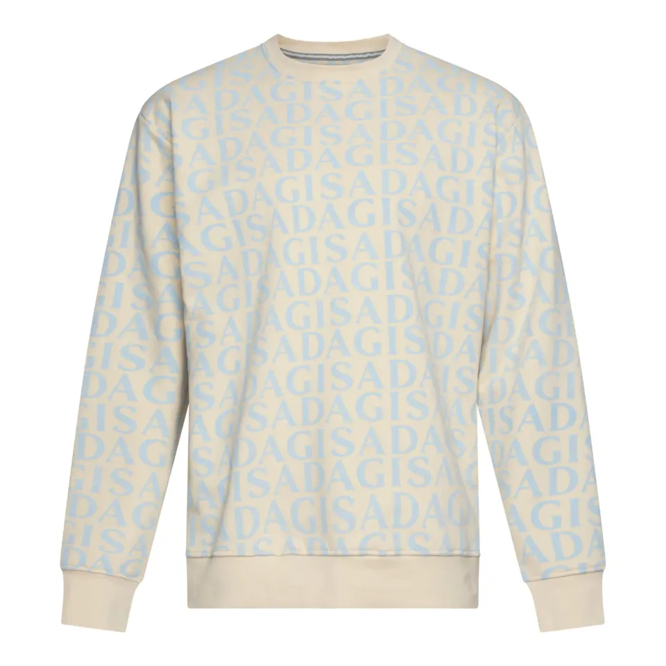 Gisada Rio 3004 sweatshirt beige allover-print