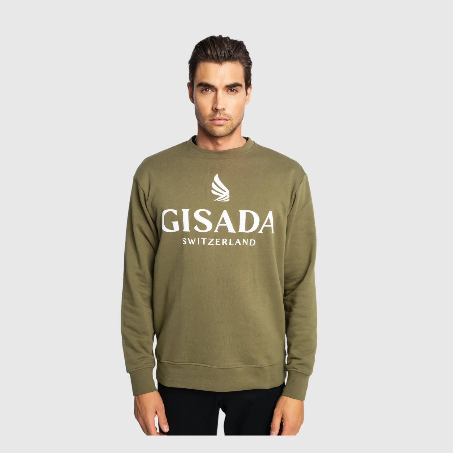 Gisada 3000 sweatshirt mørk oliven