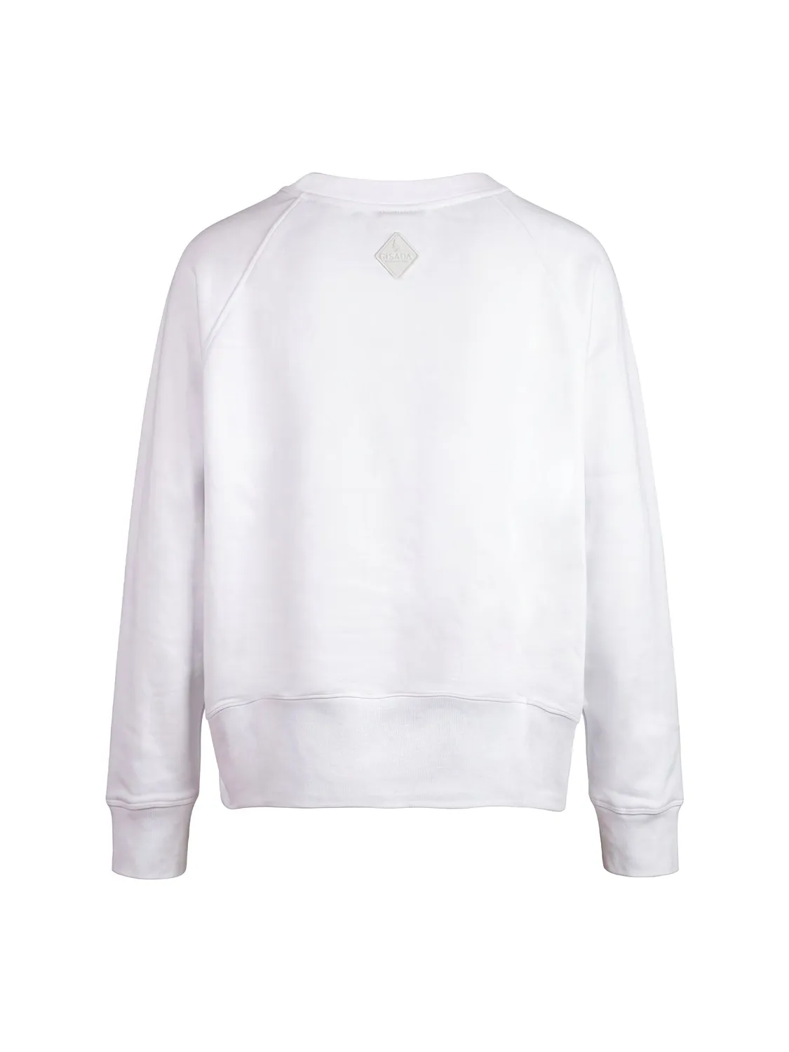 Gisada 6011 sweatshirt hvit bomull Matterhorn-trykk